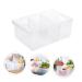 OSALADI Food Containers Food Storage Box Refrigerator Fridge Kitchen Pantry Plastic Containers Egg Container Egg re-usable