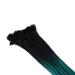 Dreadlock Extension Ombre for Hip-Hop | Synthetic Heat Resistant Faux Locs | 10 Strands/2 Packs Black to Dark Green - Buy Online on GoSupps.com
