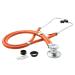 ADC Adscope 641 Sprague Stethoscope with 5 Interchangeable Chestpiece Options 30 inch Length Neon Orange