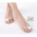 Advanced Gel Toe Separator & Spreader/Spacer (w/Toe Loop) - Size: L/XL - - 1 Pair - (for Pain Relief from Calluses Blisters Bunions and Hammer Toes) (L)