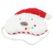 1pc Christmas Sleep Mask Christmas Eye Covers Office Sleep Cover Plush Sleeping Mask Christmas Eye Mask Sleeping Goggles Polyester Material Sleepy Eyes Eye Patch Travel White