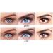 Shop Matlens EOS Colored Contact Lenses - Purple Violet No Prescription Needed | Includes 2 Lenses Case & 50ml Care Solution - Buy Online on GoSupps.com