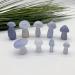 Meditation Home Natural Crystal Chalcedony Carved Mushroom Crystal Home Decorations (Size : 6pcs) - Buy Online on GoSupps.com