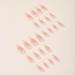 Shop 24Pcs Almond Press on Nails - Long Stiletto Faux Nails Pink Ombre Acrylic with Gold Star Designs - Cute Summer Nails for Women - Buy Online on GoSupps.com