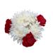 Traditional Indian Hair accessories Small White Gajra with rose Artificial Flower Jewelry Handmade Veni tiara For Women Party Wear bridal mehndi Hair Bun (1 pc)