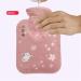 Cartoon Portable Heat Bottle with Plush Cover - Safe & Explosion-Protected Mini Warm Handbag (S-Pattern 18x11.5cm) - Buy Online on GoSupps.com