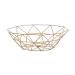 Fruit Basket Bowl Fruit Bowl BasketSimple Style Geometric Fruit Vegetable Wire Basket Metal Bowl Kitchen Storage Desktop Metal Fruit Bowl Fruit Bowls (Color : Gold)