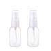 30ML Portable Refillable Plastic Fine Mist Transparent Empty Spray Sprayer Bottle Cosmetic Mini Spray Bottles Transparent Travel Small Bottles White 2 Pcs