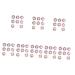 minkissy 64 Boxes Soft Pottery Nail Slices Diy Craft Flatback Sticker Patch 3d Polymer Clay