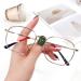 Ltsrll oversized metal reading glasses stylidh square Blue Light Blocking Computer Readers anti-glare filter glasses (color: golden size: +150)