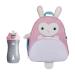 Chicco rabbit backpack and pop-up cup set practical set consisting of pink rabbit backpack and pink 350 ml pop-up cup drinking clerk for children 2 years + rabbit backpack and pop-up cup