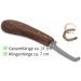 AMKA PRO Narrow Hoof Knife - Right Cutting Carbon Steel with Ergonomic Handle | Ideal for International Shipping - Buy Online on GoSupps.com