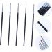 Outanaya 5pcs Fine Eyeliner Brush Eyeliner Fine Point Liner Brush for Eyes Gel Eyeliner Lip Gloss Fiber Black - Buy Online on GoSupps.com