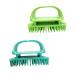 Plafope 2st hair shampoo brush shampoo brush head massager Hairw scher Massagekamm hair scale launde Halloween-doll's house miniatures shampoo artifact Fr ulein adult 11x6cm green