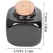 Gogogmee Medicine Cup Liquid Powder Container Clear Ceramic Storage Bottle Dappen Empty Mini Jars with Lids Cerace Manicure Bottle Wooden Cap Cork Art Small Bamboo Porcelain Cup Travel Nail 7.50X5.50X5.50CM Black - Buy Online on GoSupps.com