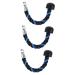 SUPVOX 2 Pcs Fitness Pull Rope Rubber Sports Accessories Assorted Colorx3pcs 38X3X3cmx3pcs