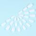 Handcess Shiny White Coffin Artificial Nails - Medium Ballerina Press-On Tips for Women & Girls | Full Coverage Pure Color - Buy Online on GoSupps.com