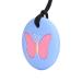 Safe Silicone Chew Necklace for Infants - Sensory Development & Oral Health (Sky Blue) - Easy to Clean International Shipping - Buy Online on GoSupps.com