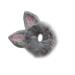 FRCOLOR Cat Ear Hair Ties Bunny Ear Scrunchies Cat Ear Scrunchie Headband Holder Stuffed Bunny for Bunny Ear Hair Bands Girl Stuffed Animals Decor Ponytail Holder Curly Miss Pompom
