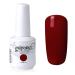 Vishine Soak-off Gel Polish Lacquer Nail Art UV LED Manicure Varnish 15ml Dark Red(215) #215