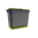 Full Circle Fresh Air Odor-Free Kitchen Compost Bin, Green Slate Bin Green Slate