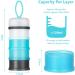 Vicloon Baby Milk Powder Dispenser - 4 Layer Portable Container for Kids - Stackable Snack Storage - Gray & Blue - Buy Online on GoSupps.com