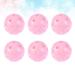 Abaodam 6pcs Plastic Golf Training Balls Airflow Hollow Golf Balls for Driving Range Home Putting Practice Backyards Swing Practice Pink 6pcs