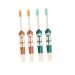 Hapinary 4 pieces of children's toothbrush toothbrushes for children cartoon children-toothbrush manual toothbrush travel toothbrush travel toothbrush ergonomic toothbrush household pp 1 piece (1 Pack) as shown