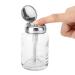 Gel Polish Remover Nail Polish Remover Pump Dispenser Empty Press Glass Bottle Liquid Container for Manicure Makeup Remover Nail Art(80ml)