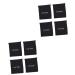 Baluue 8 Pcs Hair Dryer Storage Bag Hair Crimping Tool Hairdryer Drawstring Bag Storage Bags Black Fabric