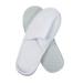 World Amenities | 10 Pairs | Premium Spa Slippers Bulk Unisex | Closed Toe, Individually Wrapped | Hotel Slippers Travel Amenities Ultra Soft, Disposable Guest Slippers - White