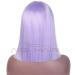 HBINGBING Purple Short Straight Lace Front Wig | Synthetic Middle Part Bob Wig for Women - Natural Look & Comfort - Buy Online on GoSupps.com