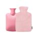 1L Hot Water Bottle with Soft Cover - 1000ml Hot Water Bag Warm Water Rubber Bottle with Removable Covers for Hand & Feet & Bed Warmer Gifts for Kids Men & Women Hot & Cold Compress Pain Relief 1000ml-Pink