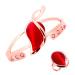 Copper Bracelet for Women Magnetic Bracelets Pure Copper Set Adjustable (Bracelet+ring)