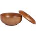 Milist Wooden Hairdressing Bowl & Shaving Cup - Foam Shell with Lid for Men | Premium Wooden Shaver Accessories - Buy Online on GoSupps.com