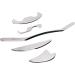 Verdant Touch Stainless Steel Gua Sha Massage Tool Set - 5 Pieces for Muscle Pain Relief & Body Wellness - Buy Online on GoSupps.com