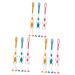 Fomiyes 18 pc wood toothbrushes toothbrush child biodegradable toothbrush children's toothbrushes large toothbrush with soft bristle control travel cartoon baby oral