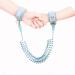 Eidyer Anti Lost Safety Wrist Link Belt Children Harness Belt Safety Adjustable 1.5M/4.92ft Baby Toddler Reins Safety Strap Leash Walking Hand Belt Elastic Wire Rope Fluorescent and Security Lock BLUE