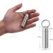 SHD Waterproof Pill Box Keychain - Stainless Steel Single Chamber Organizer for Outdoor Travel & Camping - Buy Online on GoSupps.com