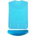 Waterproof Silicone Adult Bib with Removable Pocket - Washable Cloth Protector for Men and Women (Blue) | YYGMSS - Buy Online on GoSupps.com