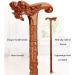 Solid Wood Crutches Non-Slip Crutches God Faucet Handle Design Ergonomic Handle Beautiful and Comfortable Prosperous - Buy Online on GoSupps.com