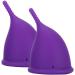 ALUPRE SILICON Menstrual Cup - Reusable Female Hygiene Collector (2 Lila Cups + Storage Bag) | Eco-Friendly Body Care Tool - Buy Online on GoSupps.com