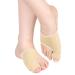 Toflower Bunion Corrector for Women and Men Bunion Splint Day Night Support Beige 1 Pair S Beige S-1 Pair