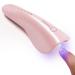 Makartt Mini UV LED Nail Lamp, Rechargeable UV Light for Nails Portable Nail Rhinestone Glue Gel Led Lamp Nail Charms Flash Curing Gel Polish Nail Dryer with 2 Timers Manicure Gel Lamp for Nail Art Pink