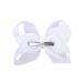 DEEKA 6 Inch White Grosgrain Ribbon Hair Bow Alligator Clips - 12 PCS Hair Accessories for Girls - Buy Online on GoSupps.com