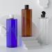Zeoabsy 500ml Transparent PET Plastic Bottles - 4 Pack with Black Hinged Lid for Oils & Cosmetics - Travel-Friendly Portable Containers - Buy Online on GoSupps.com