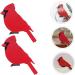 LIFKICH 2pcs Ornaments Woodpecker Garden Ornament Wood Craft Bird Adornment Scene Adornment Hanging Bird Pendant Birds Crafts Tree Home Bird Decor Home Decor Wooden House Red Christmas - Buy Online on GoSupps.com