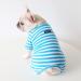 Bt Bear Fat Dog Clothing | Classic Striped Pajamas for Pugs French Bulldogs & Cats | Soft Cotton Overalls for Small & Medium Dogs (Blue L) - Buy Online on GoSupps.com