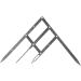 Eyebrow Makeup Ruler Stainless Steel Golden Ratio Eyebrow Measurement Ruler Eyebrow Makeup Measure Tool(Black) - Buy Online on GoSupps.com