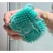 Silicone Massage Bath Brush - Blue | Exfoliating Body Scrubber - Buy Online on GoSupps.com